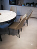 京東京造家居京巖餐桌 家用巖板飯桌小戶(hù)型可伸縮餐桌椅子組合 1.3m1桌6椅 曬單實(shí)拍圖