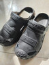 稻草人洞洞鞋男士釣魚(yú)涼鞋工裝戶(hù)外穿運動(dòng)大碼防滑涉水沙灘拖鞋黑 44-45 曬單實(shí)拍圖