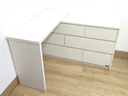 全友家居 北歐奶油風(fēng)六斗柜桌子家用收納儲物柜玄關(guān)柜學(xué)習書(shū)桌邊柜 曬單實(shí)拍圖