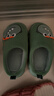 豬爸爸兒童拖棉鞋秋冬季室內男童親子女童可愛(ài)家居保暖寶寶棉拖綠色220 曬單實(shí)拍圖
