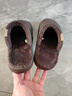 遠港棉拖鞋男秋冬季居家室內防滑保暖防水皮拖鞋女 深咖啡 42-43 曬單實(shí)拍圖