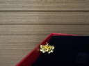 周六福新年禮物黃金耳釘女足金999花卉耳飾耳針節日 計價(jià) 2.29g 曬單實(shí)拍圖