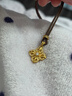 百年福牌古法十字金剛杵黃金項鏈足金999點(diǎn)鉆吊墜新年情人節禮物送女友 十字金剛杵吊墜 約5.5g【多退少補】 曬單實(shí)拍圖