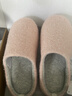 內泊（NEIBO）【超舒服】乳膠棉拖鞋男冬季女室內家居大碼防滑防臭保暖羊毛灰44 曬單實(shí)拍圖