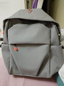 袋鼠雙肩包男士背包大容量商務(wù)筆記本電腦包初高中大學(xué)生書(shū)包女旅行包 灰色【升級USB接口+便捷耳機孔】 曬單實(shí)拍圖