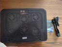 酷睿冰尊（ICE COOREL）筆記本電腦散熱器A9 電腦桌游戲本支架筆記本平板散熱墊折疊底座可調速顯示增高桌兼容17.3英寸 黑 曬單實(shí)拍圖