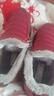 鮟鱇 冬季加絨棉鞋老北京布鞋女中老年防水?huà)寢屝珹K78896 紅色 38  曬單實(shí)拍圖
