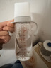 愛(ài)得利（evorie）吸管奶瓶1-3歲直飲杯 嬰兒玻璃12個(gè)月以上300ml帶手柄重力球 曬單實(shí)拍圖