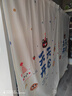 韓娜軌道衣柜門(mén)簾遮擋簾柜子儲藏室貨架置物架書(shū)柜鞋架遮丑防塵布簾子 天天開(kāi)心【防塵-安全無(wú)異味】 免打孔 簾寬130cm*200cm高+[免釘軌道] 曬單實(shí)拍圖