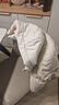 雪中飛羽絨服女短款馬卡龍色連帽面包服2025冬新款廓形顯瘦保暖 米白|8011 XL /170/92A 曬單實(shí)拍圖