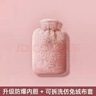 ?加厚防爆?熱水袋 注水式暖手寶 暖腰暖被窩毛絨可拆洗暖水袋 【秒殺專(zhuān)享】粉色仿兔絨外套+內膽 1000ML-中號暖手 曬單實(shí)拍圖