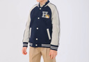 哈吉斯（HAZZYS）品牌童裝男童外套秋新品彈力舒適時(shí)尚撞色休閑運動(dòng)風(fēng)棒球服 藏藍 155 曬單實(shí)拍圖