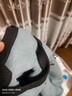 百圖betu女裝冬季新款毛衣撞色圓領(lǐng)寬松舒適提花毛衣女2410T44 灰蘭 L 曬單實(shí)拍圖