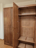 原始原素實(shí)木衣柜小戶(hù)型省空間衣櫥橡木掛衣區柜子黑胡桃色B款4門(mén) L7042 曬單實(shí)拍圖