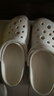 京東京造【專(zhuān)業(yè)防滑】eva洞洞鞋浴室防臭戶(hù)外外穿踩屎感拖鞋女卡其色37-38 曬單實(shí)拍圖