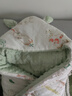 婧麒（JOYNCLEON）新生嬰兒抱被初生包被棉秋冬款保暖3D豆豆絨中厚寶寶產(chǎn)房外出包裹 萌兔森林Jyp163478 90*90cm 曬單實(shí)拍圖