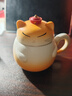 上新了文創(chuàng  ) 故宮御貓泡茶杯 可愛(ài)陶瓷水杯辦公室家用咖啡杯帶杯蓋女生日禮物 曬單實(shí)拍圖