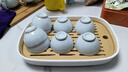 拜杰茶盤(pán)茶托 茶臺小茶盤(pán)功夫茶具托盤(pán)儲水式簡(jiǎn)約瀝水盤(pán)茶海 小號 曬單實(shí)拍圖