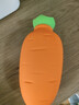 格術(shù)暖水袋硅膠熱水袋注水暖手防寒保暖保溫迷你便攜防爆可愛(ài)胡蘿卜 硅膠暖手袋橙色 曬單實(shí)拍圖