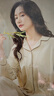 歐迪芬（Ordifen）女士睡衣女春秋季純棉翻領(lǐng)開(kāi)衫長(cháng)袖長(cháng)褲26年新款舒適可外穿家居服 曬單實(shí)拍圖