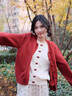 南木熊開(kāi)衫毛衣女針織衫女2026新款春秋女裝假兩件毛衣女氣質(zhì)上衣女新年 紅色均碼【80-130斤】 均碼 曬單實(shí)拍圖