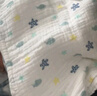 潔麗雅（Grace）A類(lèi)純棉嬰兒紗布浴巾男女寶寶洗澡巾新生兒用品大毛巾被110*110cm 曬單實(shí)拍圖