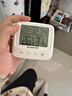 志高（CHIGO）家用室內溫度計帶笑臉時(shí)鐘嬰兒房電子數顯溫濕度計溫度表 ZG-8036 曬單實(shí)拍圖