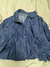 旅途原品ltyp 極簡(jiǎn)藍色牛仔長(cháng)袖襯衫上衣女春季 文藝休閑百搭襯衣 丹寧藍 現貨 M 曬單實(shí)拍圖