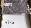 鄂爾多斯1980秋冬山羊絨保暖流蘇羊絨水紋圍巾180cm*30cm 灰駝-25 均碼 曬單實(shí)拍圖