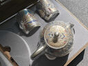 如瓷動(dòng)人敦煌文創(chuàng  )鎏銀茶具套裝整套高檔禮品生日禮物送長(cháng)輩喬遷節日伴手禮 敦煌鎏銀茶具禮盒裝 2人飲 8件 陳德生作品退休紀念品送長(cháng)輩實(shí)用 曬單實(shí)拍圖