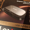 雷克沙（Lexar）USB 3.2高速讀卡器 二合一CFexpress Type A/SD雙卡讀取 隨配二合一數據線(xiàn) 曬單實(shí)拍圖