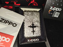 ZIPPO之寶煤油防風(fēng)打火機 手雕十字架 送朋友 男友收情人節禮物 手雕十字架-黑色-【黑紅禮盒+小油+棉芯+火石】 曬單實(shí)拍圖