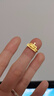 潮宏基 1歲生日快樂(lè )黃金戒指寶寶金戒指周歲禮物 計價(jià)情人節禮物 活圈口 2克 曬單實(shí)拍圖
