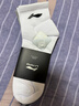 李寧襪子（6雙）男士運動(dòng)籃球女款羽毛球短棉襪防臭秋冬季跑步襪黑白X 曬單實(shí)拍圖