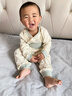 斑巴豆迪嬰兒秋衣秋褲套裝春秋護肚兒童內衣純棉男女寶寶打底衣服睡衣秋冬 曬單實(shí)拍圖