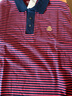 Abercrombie & Fitch【重磅POLO】男裝25夏季美式條紋棉質(zhì)Polo衫短袖T恤124-5570 紅色條紋 S (175/92A) 曬單實(shí)拍圖