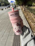 NEXT ROAD英國聯(lián)名hellokitty豹紋吸管保溫杯女生大容量杯子高顏值禮物水杯 禮品裝甜美豹紋凱蒂貓660ml【陶瓷覆層內膽】 曬單實(shí)拍圖