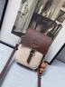 ANYSMIC高端奢侈品手機包包2026新款高級女包真皮單肩斜挎包感迷你包 白配咖啡[七夕情人節禮物送女友] 曬單實(shí)拍圖