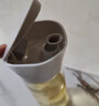 蘇泊爾（SUPOR）油壺玻璃油罐廚具家用自動(dòng)開(kāi)合防漏調料醋醬油瓶 奶油白600ml 曬單實(shí)拍圖