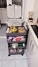 居密碼廚房置物架家用多功能可移動(dòng)小推車(chē)落地多層零食收納菜籃子儲物架 【全新升級】四層果蔬推車(chē) 曬單實(shí)拍圖