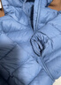 迷你巴拉【防水透濕】男女童保暖連帽三防保暖兒童羽絨外套2025年秋冬新款 冰藍80935 【白鴨絨-1000+潔凈度】 140 【充絨量59.1g】 曬單實(shí)拍圖