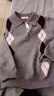 ELLE KIDS高智學(xué)院感菱格Polo領(lǐng)毛衣秋季女童新款翻領(lǐng)針織正肩套頭毛衣 曬單實(shí)拍圖