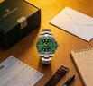洛林公爵LUOLINGONGJUE綠色鬼王系列男士全自動(dòng)機械手表簡(jiǎn)約時(shí)尚綠色 41mm 曬單實(shí)拍圖