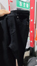 怪獸實(shí)驗室【217常規款】美式休閑柳葉彎刀微喇彈力百搭牛仔褲 黑色 常規 32 曬單實(shí)拍圖