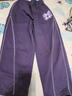 真維斯（Jeanswest）女童春季套裝兒童春秋款拼色時(shí)尚外套兩件套童裝女大童洋氣彎刀褲 【時(shí)尚套裝】紫/紫紗蝴蝶結-醬紫 160 曬單實(shí)拍圖