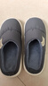 潔麗雅（Grace）防水棉拖鞋男士秋冬季室內居家加絨保暖防滑厚底踩屎感情侶棉拖女 曬單實(shí)拍圖