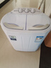奧克斯（AUX）洗+脫共4.2公斤小型嬰兒童衣物專(zhuān)用洗衣機宿舍家用迷你雙桶缸內衣褲半自動(dòng)洗衣機XPB22-1288 白色 曬單實(shí)拍圖