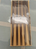 若狹職人日本原裝進(jìn)口高檔實(shí)木筷子家用日式尖頭耐高溫防滑防霉洗碗機適用 茶色筷子 五雙 可洗碗機 曬單實(shí)拍圖