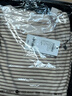 德瑪納【放松身心】春季高智感圓領(lǐng)條紋打底衫溫和貼膚藏肉長(cháng)袖女式t恤 曬單實(shí)拍圖