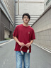 JEEP SPIRIT吉普紅色t恤男純棉2026新款馬年本命年過(guò)年衣服潮流休閑短袖男裝 曬單實(shí)拍圖